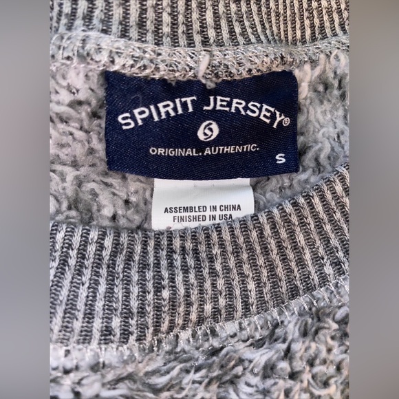 Emory‎ University College Fleece Spirit Jersey Gray Sweatshirt Size Small - Picture 5 of 7